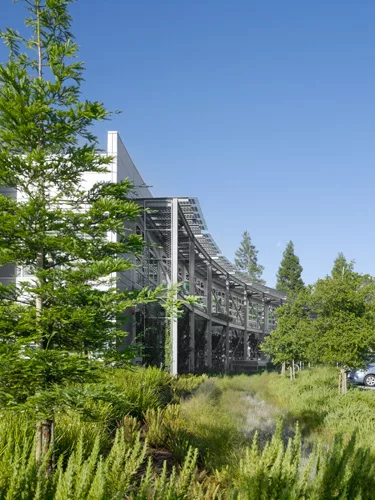 Exterior Detail of the Sustainability Base at the NASA Ames Research Center