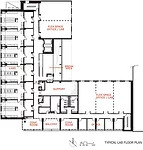 Typical lab floor plan