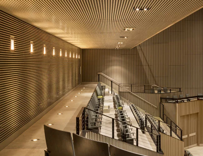 Auditorium beneath the balcony