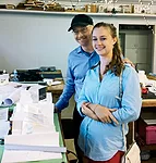 Andrea Bucher Rogers, 19, Rogers&rsquo;s daughter (right), is studying architecture.