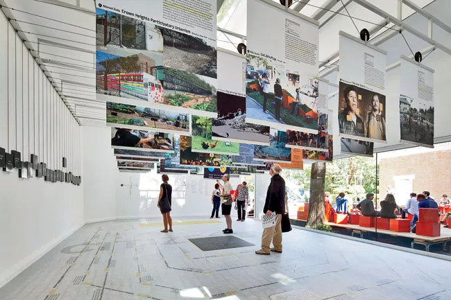  At the U.S. pavilion, an exhibit called “Spontaneous Interventions” looks at small urban projects 