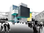 With Project Architect Company’s photomontage for its entry to the Haus der Zukunft competition in 2012, the architects wanted to impart a sense of historic Berlin to their scheme. They inserted