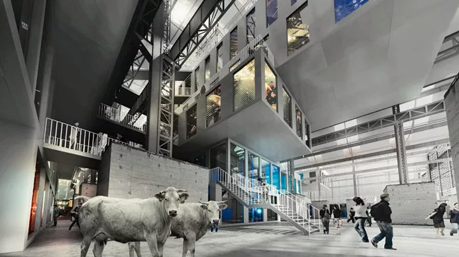 For a 2011 competition, the architects at Rotterdam-based MVRDV envisioned a former industrial site in Lille, France, to be transformed into an elaborate vocational school. Luxigon, a Paris-ba
