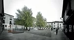To “convey an image of elegance and modernity” the Spanish firm Suárez Santas Arquitectos incorporated the iconic image of President John F. Kennedy holding hands with his son John fo
