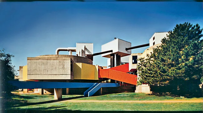 John Johansen’s Mummers Theater, three concrete-framed auditoria linked by metal ramps and stairs, is in the midst of a demolition to make way for new commercial development in Oklahoma City.