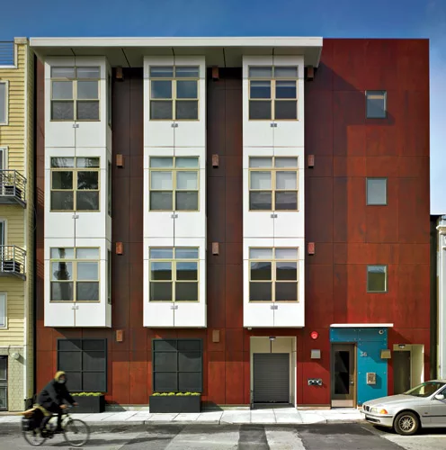 Geared to young professionals, micro-apartment building 38 Harriet Street in San Francisco by Trachtenberg Architects includes 23 350-square-foot units.