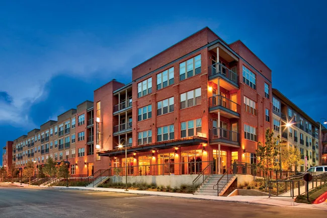 Just 10 percent of the 252 units in San Antonio’s Cevallos Lofts, by Alamo Architects, are market rate.