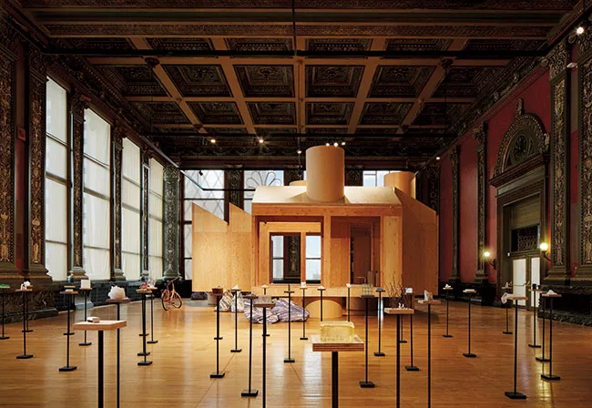 The same room hosts MOS Architects' <em>House No. 11 (Corridor House)</em>.