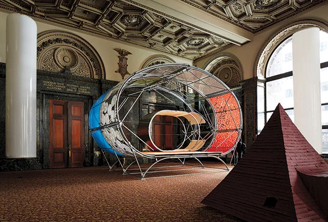 Selgascano and Helloeverything designed <em>Casa A</em>, whose bold interchangeable panels can adapt to a range of climatic conditions.