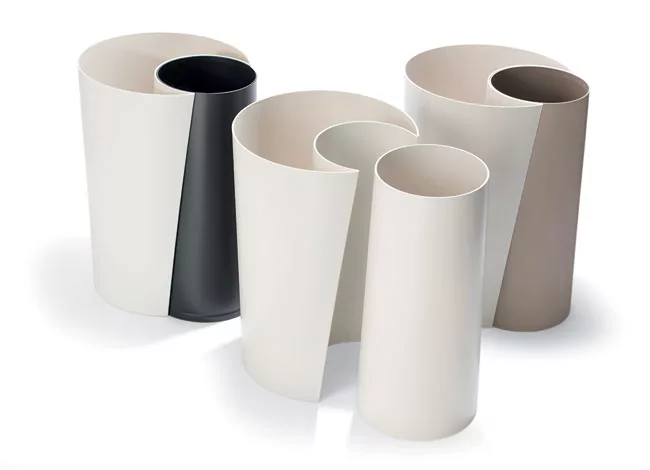 Guh recycling bin by Gaku Otomo/Stagio for Iwatani Materials