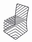 Thin Black Lines Chair by Oki Sato/Nendo