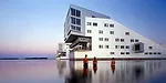 De Sphinxen, a complex in Huizen with five residential blocks designed by Neutelings Riedijk Architects.
