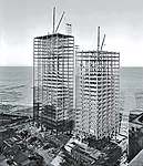 Mies&rsquo;s love of structural clarity can perhaps be best seen in projects during construction, for example, Crown Hall at IIT from 1956 (Slide 3) and 860'880 Lake Shore Drive in Chicago from 1951 (