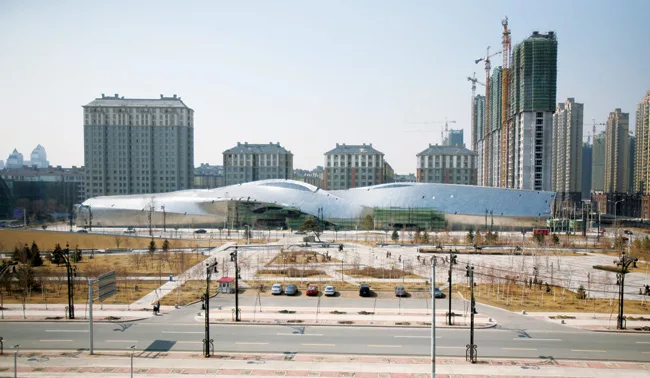 China Wood Sculpture Museum in Harbin by MAD Architects.