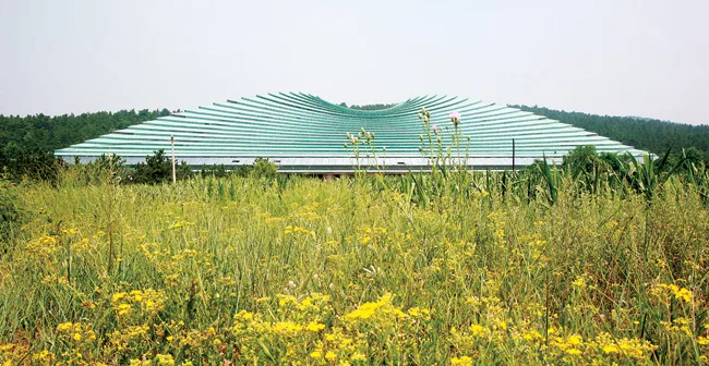 Niuheliang Archaeological Museum in Liaoning Province by Sutherland and Hussey Architects with Pansolution International Design.