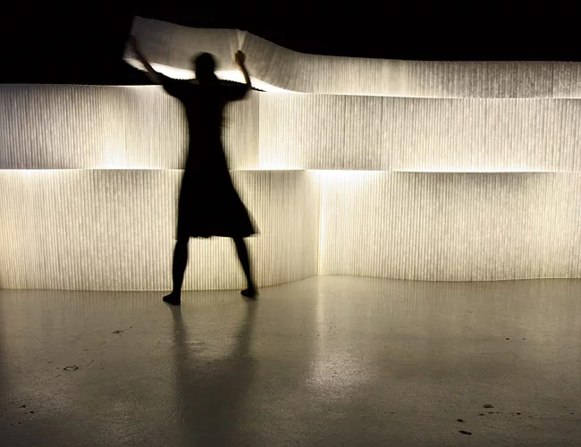 A work in progress since its inception in 2003, this modular freestanding system is part of Forsythe and MacAllen's ongoing research into the development of flexible interior structures and spatial co