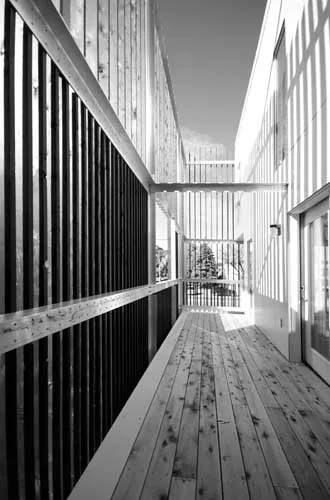 The firm designed 10 expansive condominiums for a young Winnipeg developer who wanted a project with a loftlike feel. Each apartment consists of three open-plan spaces set on separate levels. The firm