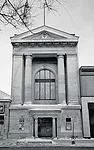 The firm's unrealized plan to adapt an early-20th-century bank building in downtown Winnipeg to accommodate offices and a restaurant took advantage of the structure's narrow footprint and high ceiling