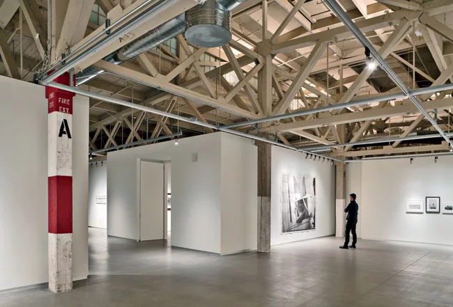 Envelope has a history of designing exhibition spaces. It made a series of kaleidoscopic cabinets for former SFMOMA curator Henry Urbach's first show at the museum (and also designed a house for him).
