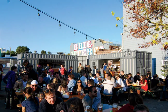 When the sluggish economy halted the Octavia Blvd Lots M + N project (above), Envelope won a competition to design and develop an interim use for two adjacent, similarly stalled lots. It created a ser