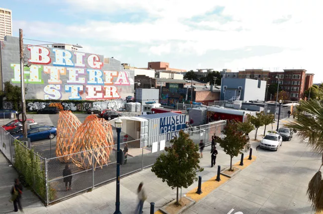 When the sluggish economy halted the Octavia Blvd Lots M + N project (above), Envelope won a competition to design and develop an interim use for two adjacent, similarly stalled lots. It created a ser