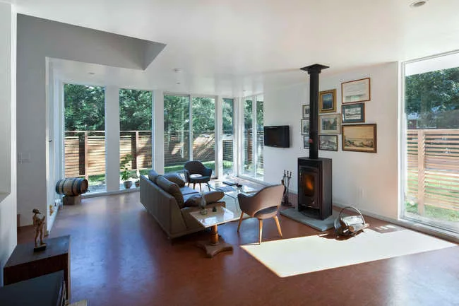 Inside the Braver House.