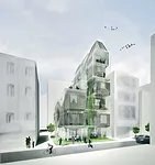 In Seoul, the densely populated capital of South Korea and its largest metropolitan area (at 25 million residents), space is scarce. SsD's microhousing scheme for a community of emerging artists in th