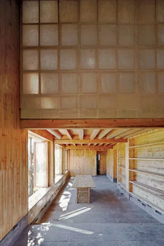 TAO designed this museum in Yunnan province as a cluster of volumes, echoing the ad hoc pattern of buildings in the adjacent village of Gaoligong. The museum's timber-framed buildings use nail-free su