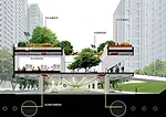 Created for the 2011 Chengdu Biennale, this project finds room for the public amenities missing in many Chinese cities. 'Currently in China, land is sold to profit-driven developers, and they always b