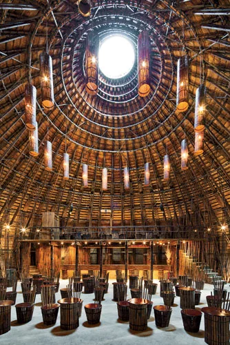 Part of a complex in Binh Duong province that includes the wNw Cafe (next slide), this domed bamboo structure was designed as a bar and entertainment space but is now used occasionally by the local co