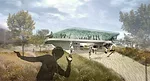 The observatory monitors local environmental conditions and serves as an educational center for schoolchildren. It also forms part of a linear park that rings the city. The building lifts off the grou