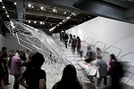 Call it the unstaircase&mdash;a not-to-code structure that lets people ascend from the ground level of SCI-Arc&rsquo;s gallery in L.A. to a catwalk above. The skeletal form, designed with Buro Happold