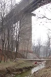Site before the new bridge was built.