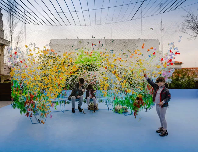 For an exhibition at La Casa Encendida, the firm designed a pavilion to explore the ways in which fairytales help construct ideas about home and family. Jaque's answer to a witch's enticing gingerbrea
