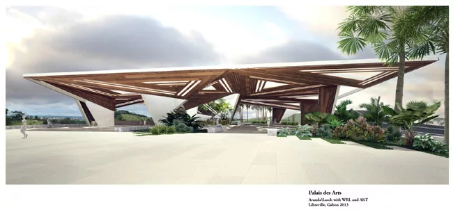 Aranda\Lasch won the competition for this performance and event venue in west central Africa in collaboration with architects Westlake Reed Leskosky and engineers AKT II. The scheme entails renovating