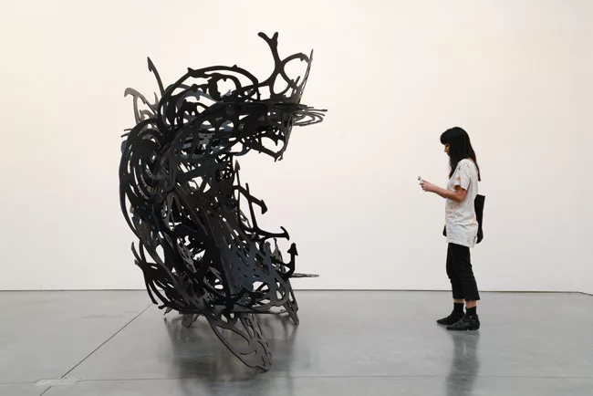 By Matthew Ritchie and Aranda\Lasch at the Andrea Rosen Gallery in New York City, September 11 to October 22, 2014. Aranda\Lasch has collaborated with artist Matthew Ritchie on a number of pieces, inc