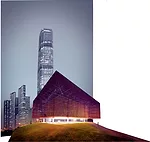Collaborating with the Hong Kong-and-Antwerp-based firm LEAD, ESKYIU entered the competition to design of an arts pavilion in the West Kowloon Cultural District that would serve as a venue for M+, unt