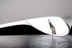Constructed of fabric and steel rings, ESKYIU's 2013 stage set for 'movement culture' artist Ido Portal played with perceptions of space, scale, and depth. The 40-foot-wide installation in the famous 