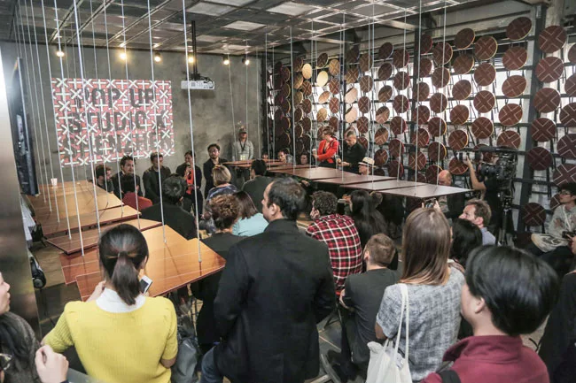 ESKYIU designed both the installation and programming for POP-UP Studio-X Shenzhen, a temporary space for Columbia University's architecture school at the 2013 Shenzhen Bi-City Biennale of Urbanism\Ar