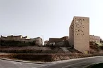 The stone tower is 'a recognizable type-form in Castille,' says Alberto Veiga. In this project, located about 111 miles north of Madrid, it houses the board overseeing the wines of the Ribera del Duer