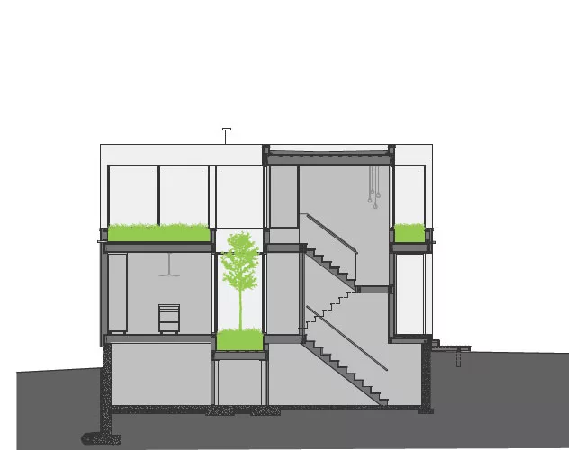 Grow Box, a 1,750-square-foot house for a couple and their son, is currently under construction and slated for completion in spring 2015.