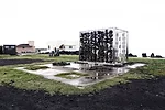 For a permanent installation on Jeju Island off the south tip of Korea, the architects collaborated with scientists at the Korea Institute of Energy Research, building a pair of facing walls—one