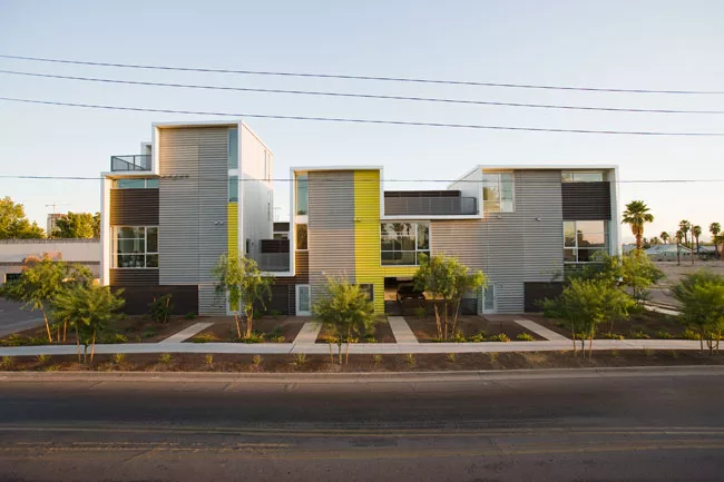 &ldquo;Urbanity in the desert&rdquo; was the goal for this infill project of 12 condominiums in downtown Phoenix, partly inspired by the indoor-outdoor living achieved by Al Beadle in his local reside