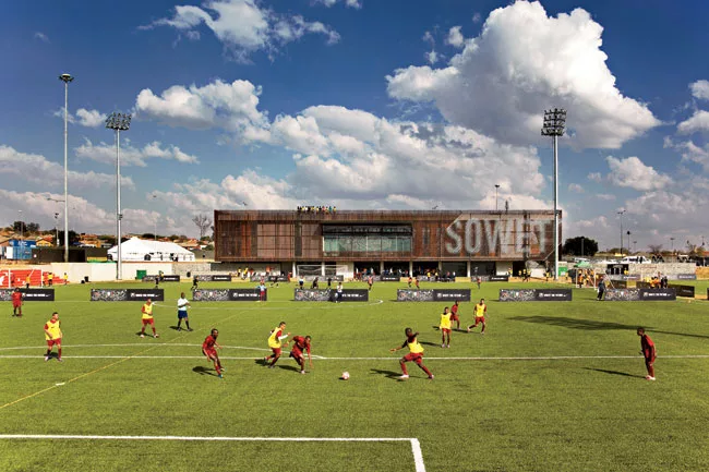 To activate change, new architecture is engaging local people in activities such as sports, entertainment, learning, and building.