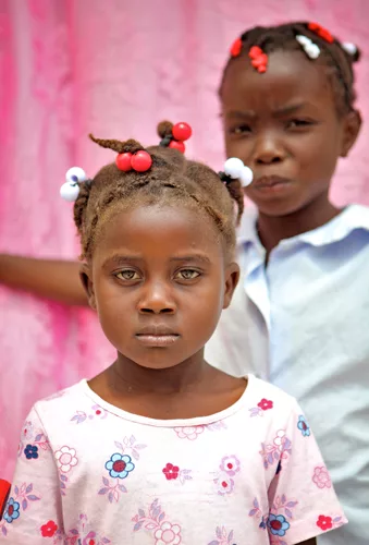 Even at an early age, the resilient spirit of the Haitian people shines through. <em>April 2010</em>.
