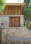 The building certainly stands apart from the average Haitian schoolhouse'uninspired structures made of concrete block.