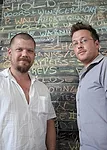 Eric Cesal, director of AFH's Haiti office, and Darren Gill, an AFH design fellow.