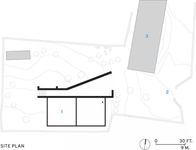 1. New Building<br />2. Campus Entrance<br />3. Existing Building
