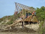 The school, under construction.