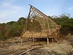 The school's skeletal frame, at the completion of construction.